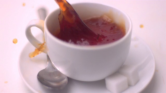 詳情圖-方糖落入茶中濺起水花