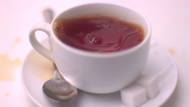 詳情圖-方糖落入茶中濺起水花