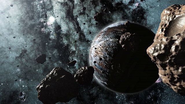 詳情圖-小行星和行星的3d動(dòng)畫