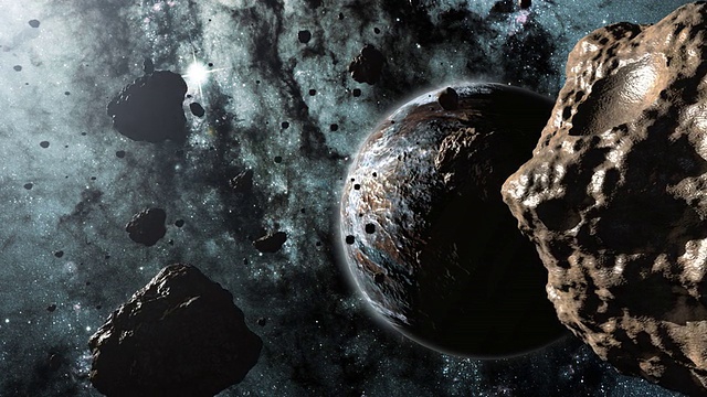 詳情圖-小行星和行星的3d動(dòng)畫