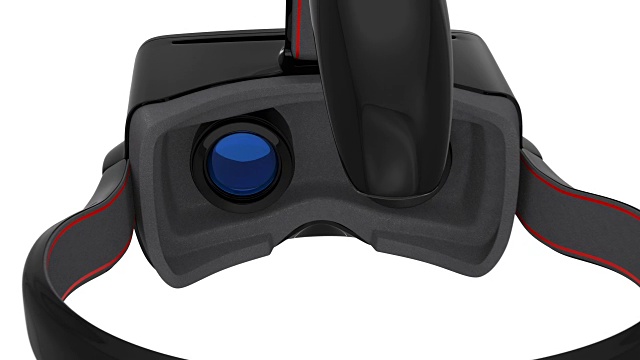 VR头盔的3D动画