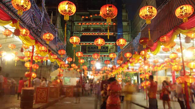 詳情圖-在曼谷唐人街的冷諾依寺慶祝中國新年。