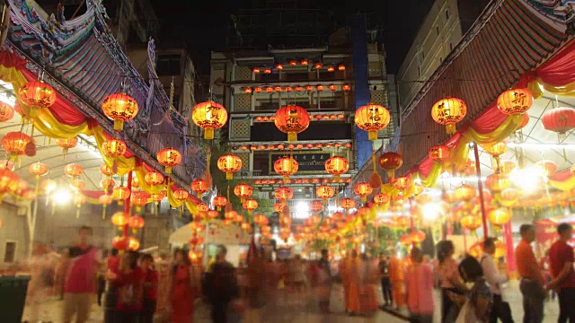 详情图-在曼谷唐人街的冷诺依寺庆祝中国新年。