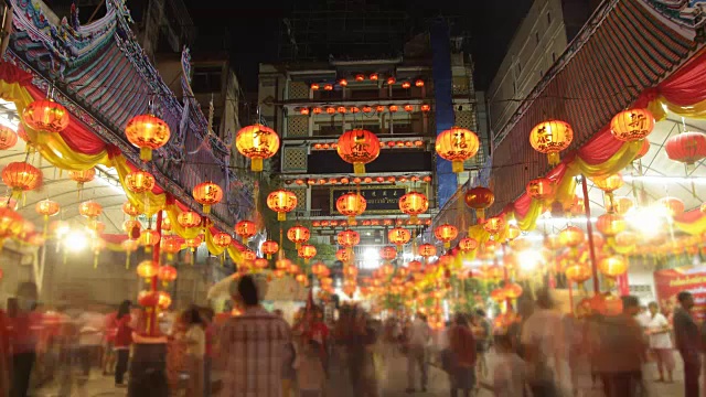 详情图-在曼谷唐人街的冷诺依寺庆祝中国新年。