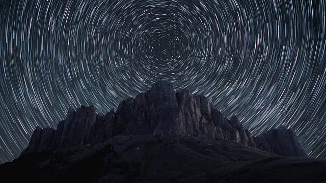 詳情圖-延時的恒星軌跡。