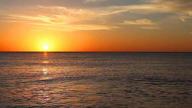 佛罗里达海湾的日落