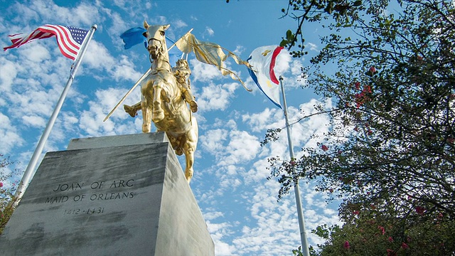 奥尔良圣女贞德雕像在法国区