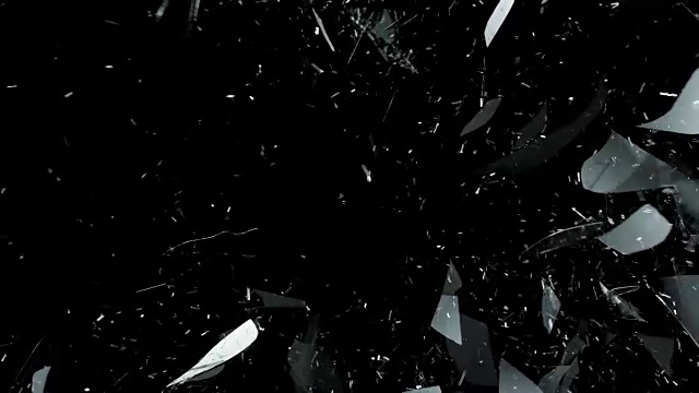 詳情圖-玻璃在慢鏡頭中碎裂。α無光