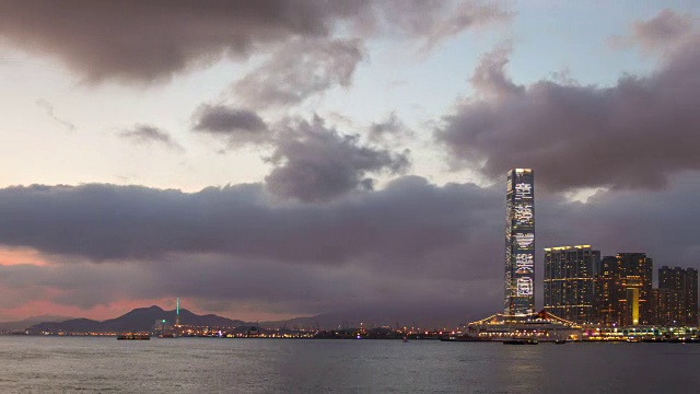 香港的夜景