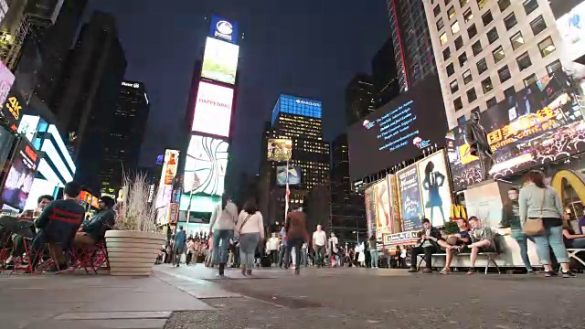 时代广场间隔拍摄