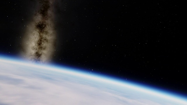 詳情圖-行星地球Flyover與銀河系背景