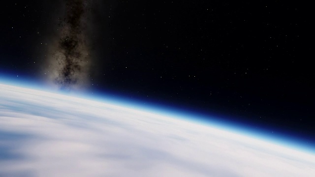 詳情圖-行星地球Flyover與銀河系背景