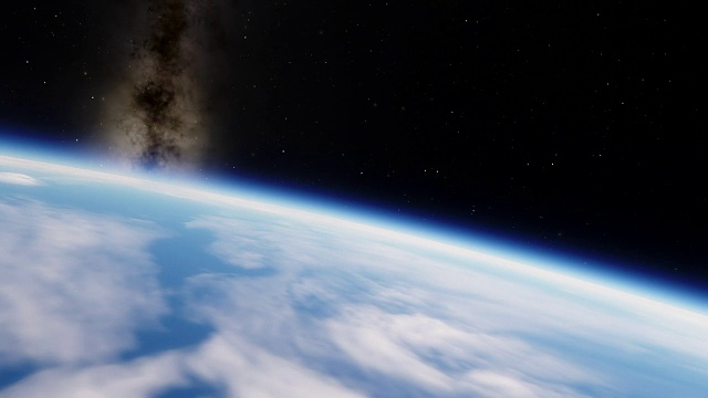 詳情圖-行星地球Flyover與銀河系背景