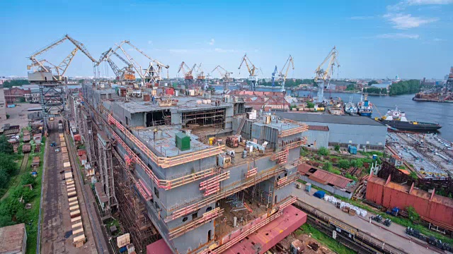 在造船廠建造船的時間延遲
