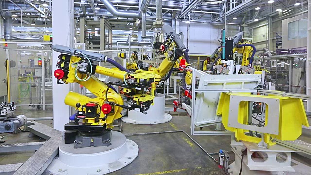 詳情圖-汽車工廠里的機(jī)器人