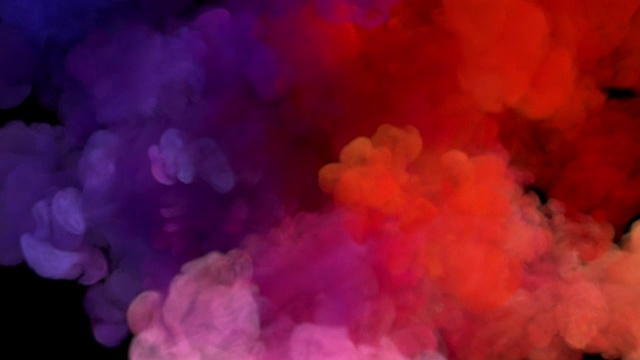 詳情圖-黑色爆炸的彩色煙霧