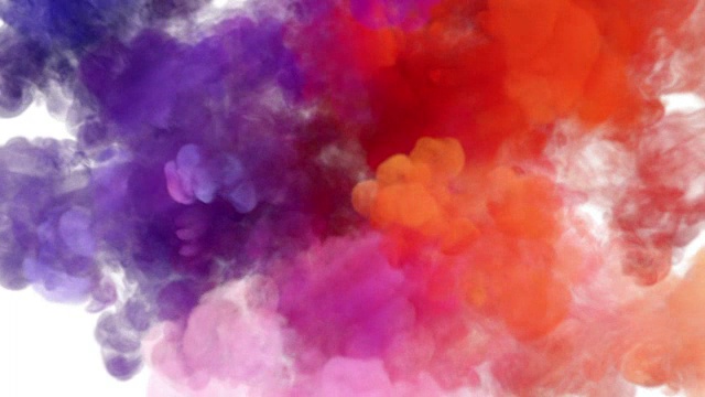 詳情圖-白色上的彩色煙霧爆炸