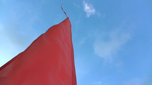 详情图-红旗迎风飘扬的慢镜头