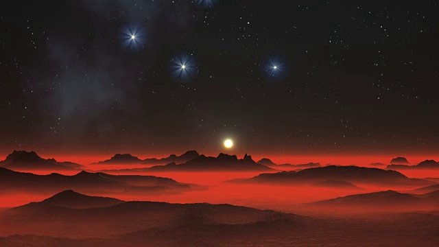 夜，星星和外星行星