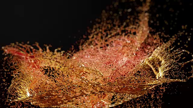 详情图-液体飞溅。酒、茶、可乐。超级慢动作。