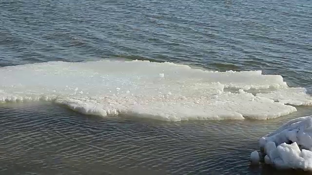 海上浮冰，冬天。