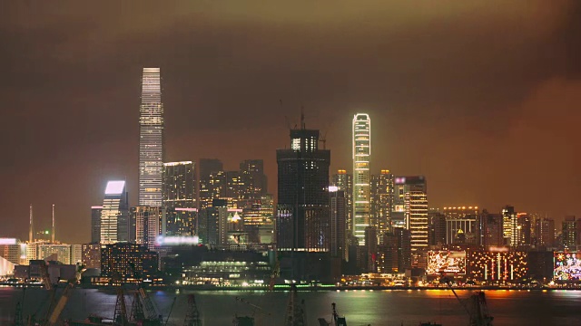 详情图-香港白天和黑夜的流逝，水景