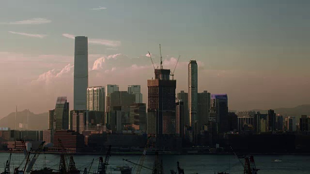 详情图-香港白天和黑夜的流逝，水景