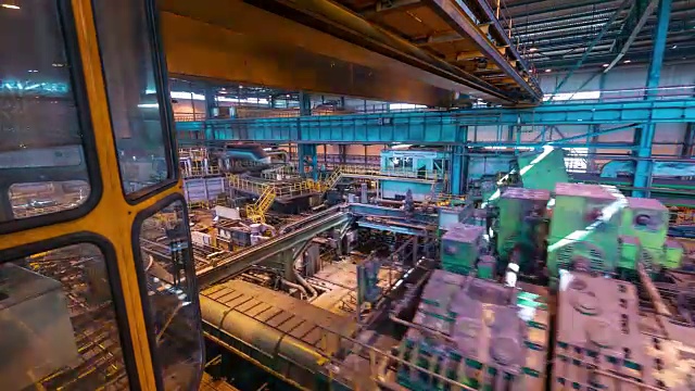 白俄罗斯金属工厂机械工业工厂全景4k时间推移