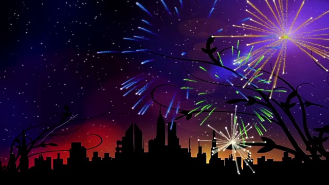 新年的焰火