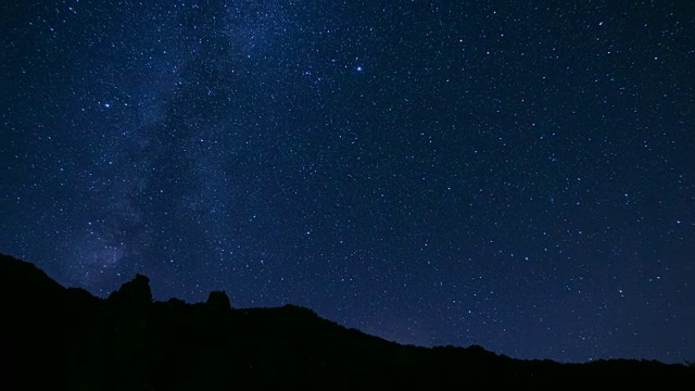 星空转向太空天文摄影时间流逝，山林