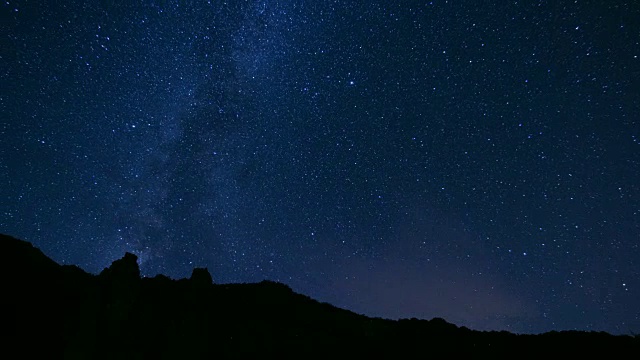 详情图-星空转向太空天文摄影时间流逝，山林