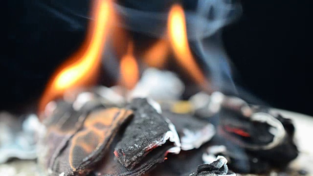 燃烧的织物