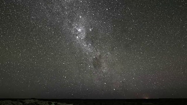 银河系夜空星空的时间流逝