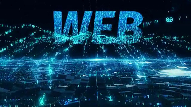 網(wǎng)頁(yè)互聯(lián)網(wǎng)移動(dòng)藍(lán)色數(shù)字概念4k超高清