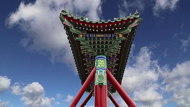 詳情圖-傳統(tǒng)的中國古色古香的大門在北海公園——是一個皇家花園，在北京紫禁城的西北部，中國