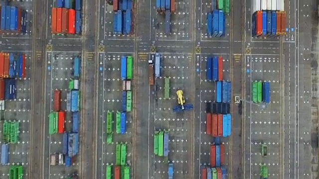 詳情圖-貨港集裝箱倉庫。物流中心在海港