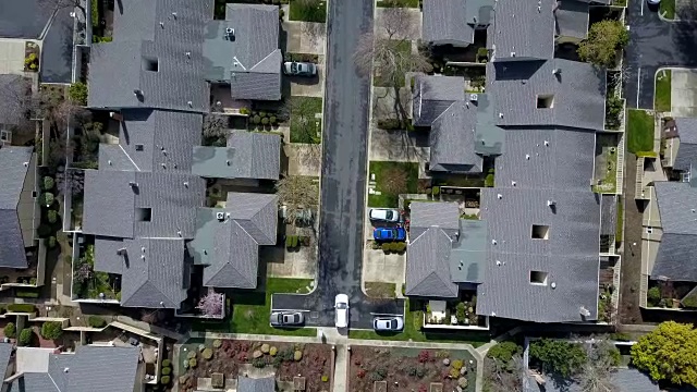 详情图-从上到下鸟瞰住宅区