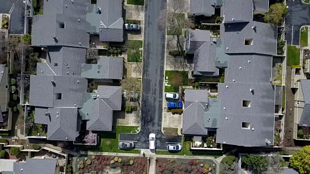 详情图-从上到下鸟瞰住宅区