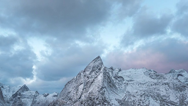 挪威的雪山