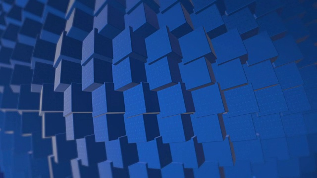 详情图-4k旋转抽象3D形状背景(可循环)-股票视频技术，概念和主题，互联网