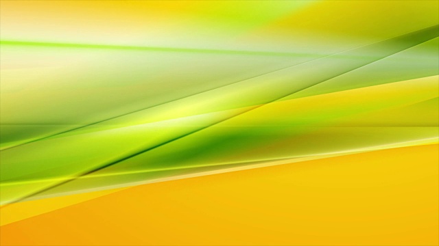 绿色和橙色抽象条纹视频动画
