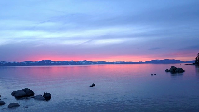 太浩湖的日落