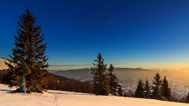 美丽的冬天的风景