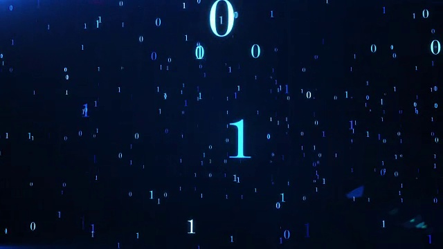 詳情圖-飛入二進制代碼和連接的抽象空間