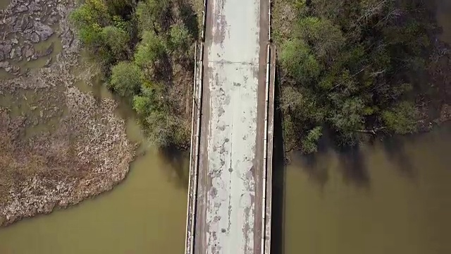 航测道路。俯视图
