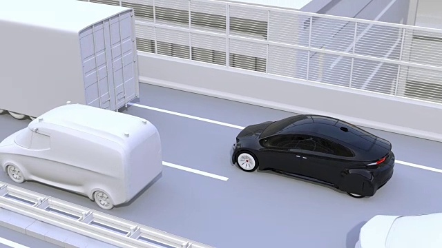 自动制动系统避免了交通堵塞造成的撞车。驾驶员辅助系统的概念