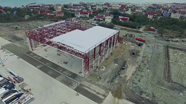 建筑工地鸟瞰图