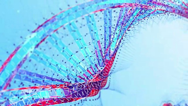 设计理念DNA链分子结构科学化学技术具有高品质美丽的运动。白色背景。