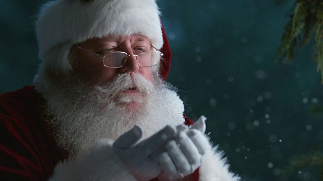 詳情圖-圣誕老人用慢動作從手上吹雪