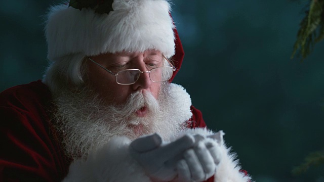 詳情圖-圣誕老人用慢動作從手上吹雪